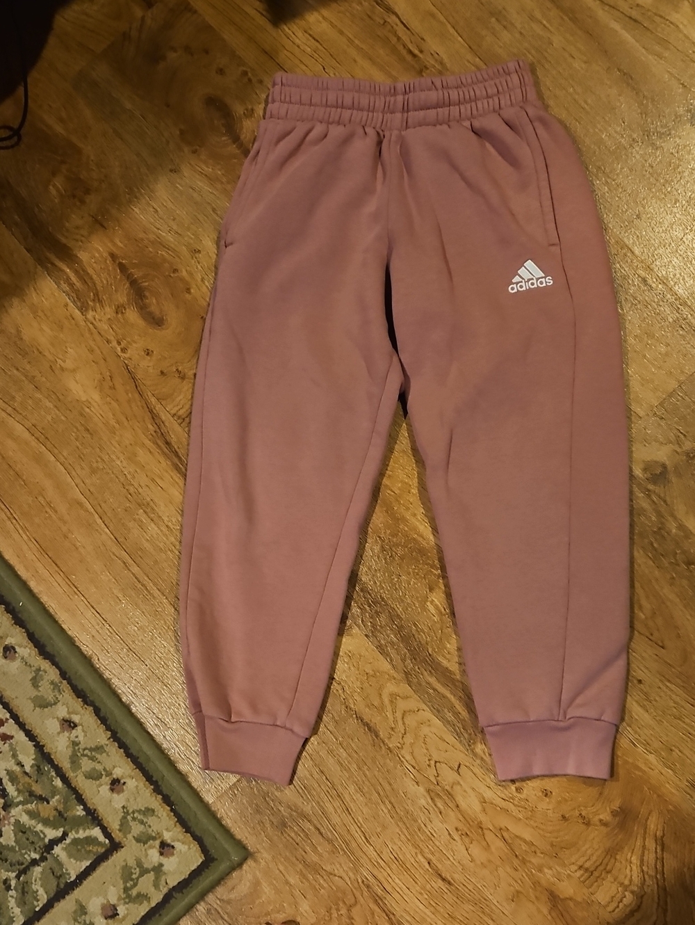 Girls Adidas Mauve Joggers Size Small